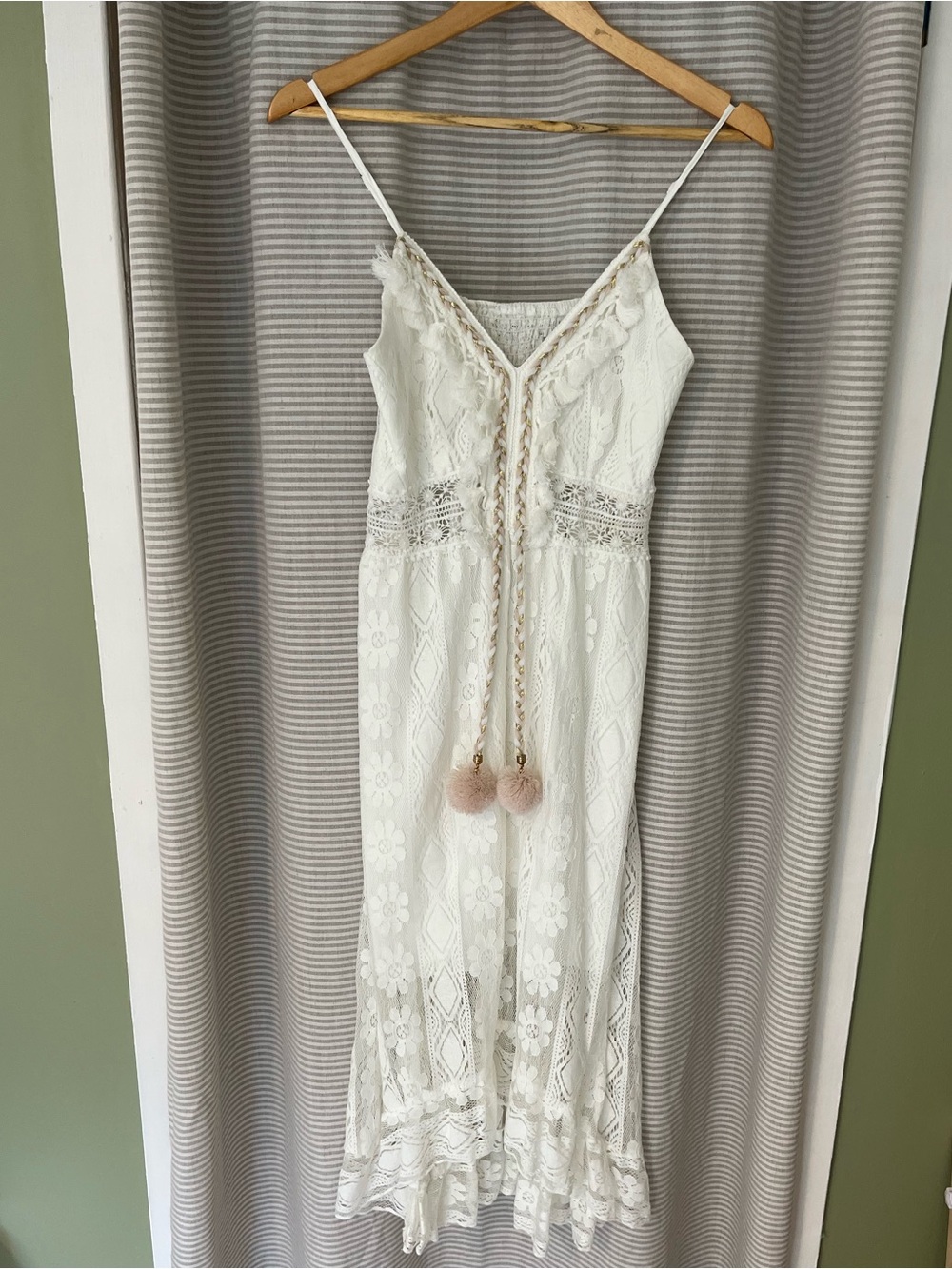 Boho Lace Spaghetti-Strap Dress NWOT